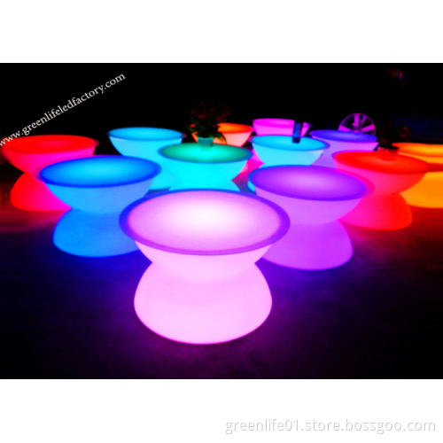 Rechargeable, Battery, 16color Changing LED Table, Plastic LED Coffee Table